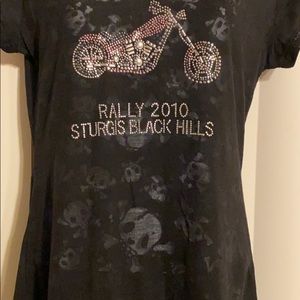 Sturgis Bike Rally 2010 Event Black T-Shirt - L